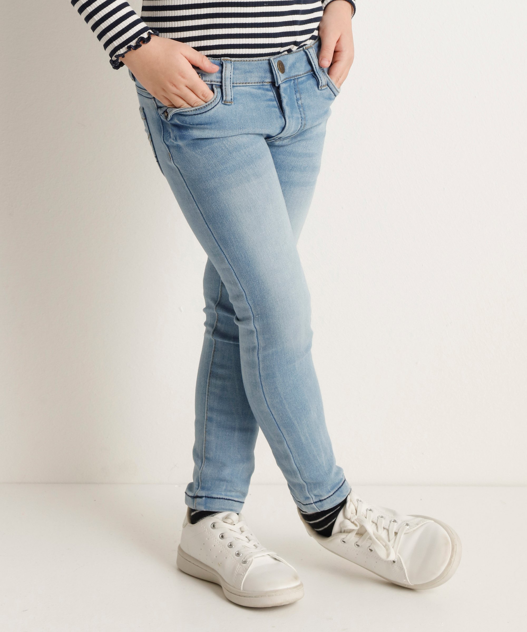 Meisjes Skinny fit stretch jeans (licht) blauw in maat