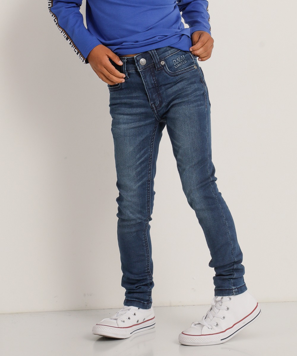 Jongens Super skinny fit jogg jeans (donker) blauw in maat