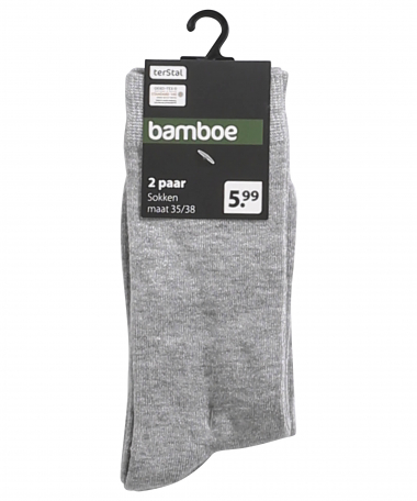 2-pack sokken bamboe