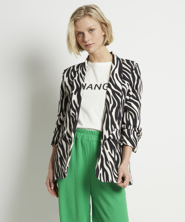 zebraprint blazer