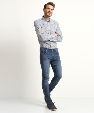 Skinny fit jogg jeans (donker)