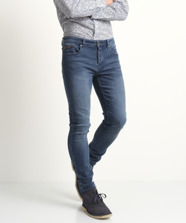 Skinny fit jogg jeans (donker)
