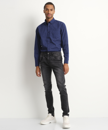 Slim fit ultraflex jeans (zwart)