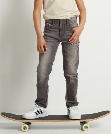 Slim fit jogg jeans (grijs)