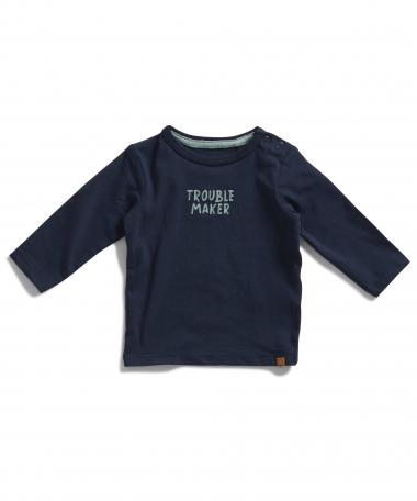 top met kleine opdruk