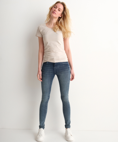 basic t-shirt jersey beige