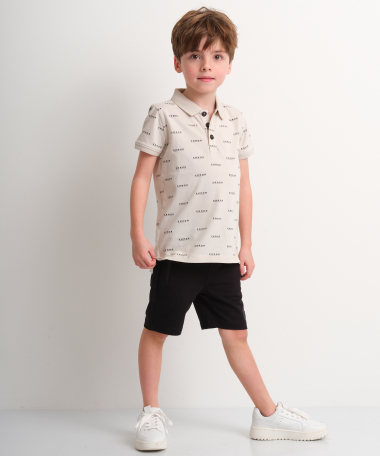 jersey polo tekstprint