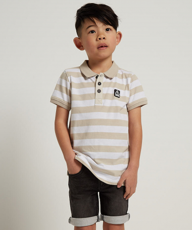 jersey polo gestreept dessin