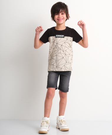 t-shirt met lineprint