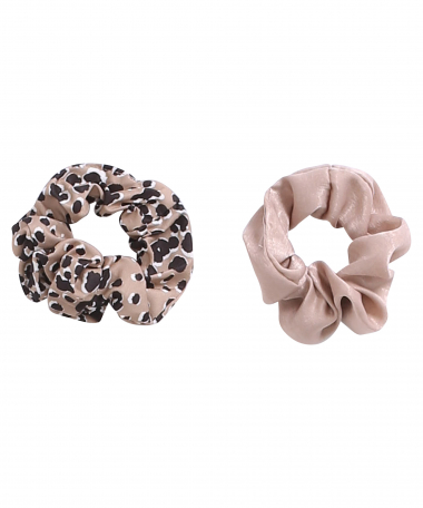 2-pack scrunchie taupe