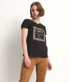 T-shirt met tekstopdruk 'amour'