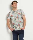 jersey t-shirt tropische print